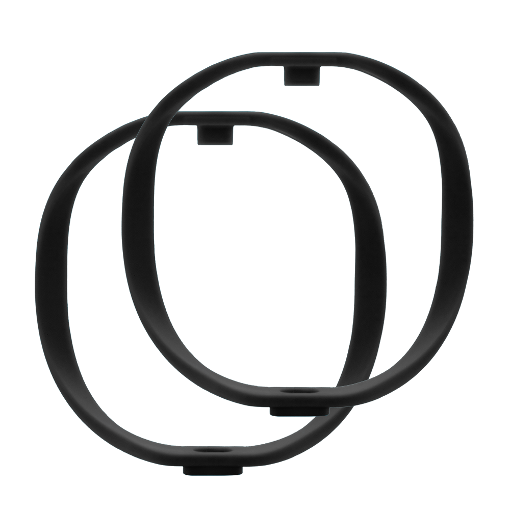 Pair of RAD-1 Hoops, Standard Firmness (Black - Hoops Only)