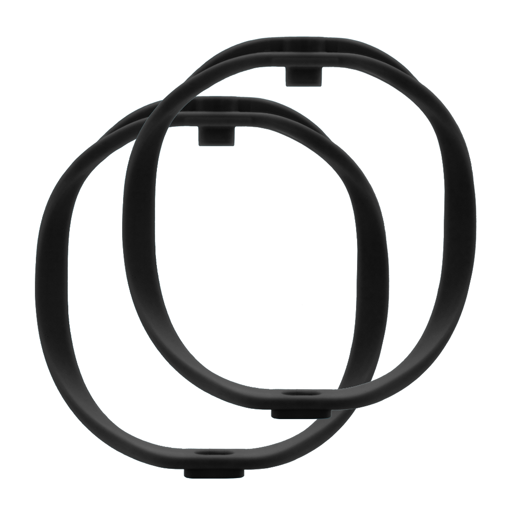 Pair of RAD-2 Hoops, Standard Firmness (Black - Hoops Only)