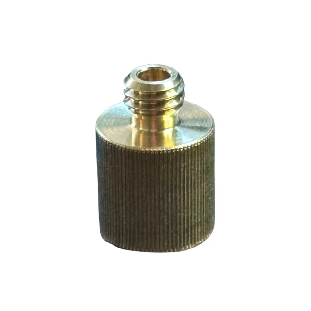Brass Mic Stand Adaptor, 5/8-F to 3/8-M