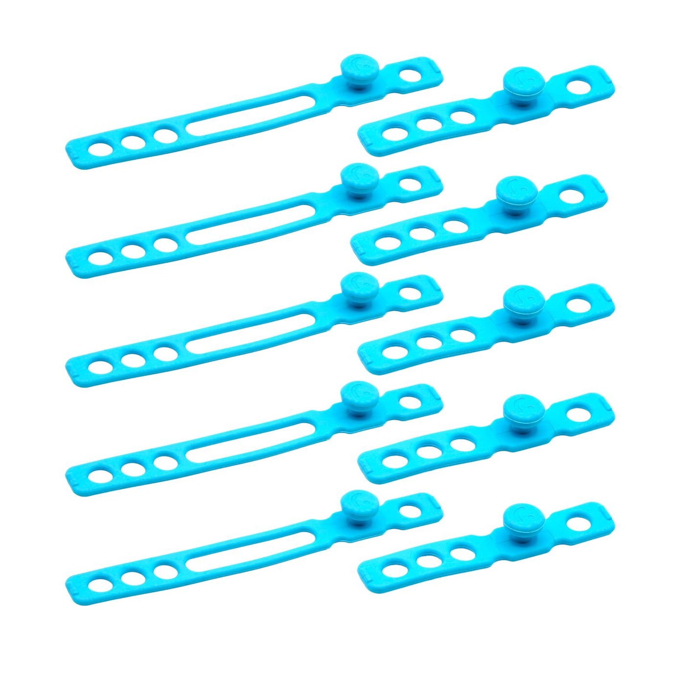 RAD Cable Straps, Hi-Vis Light Blue, 10 Pack
