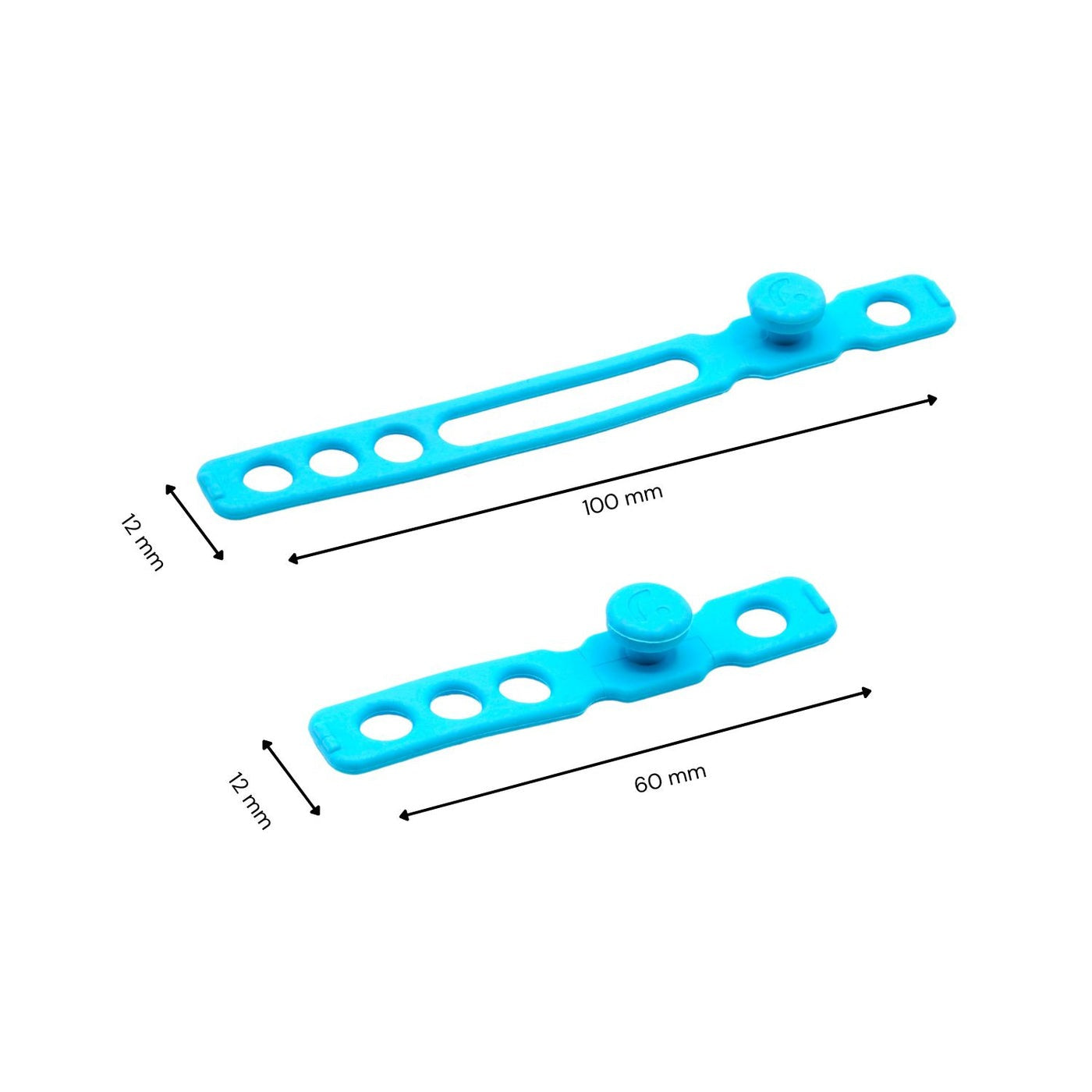 RAD Cable Straps, Hi-Vis Light Blue, 10 Pack